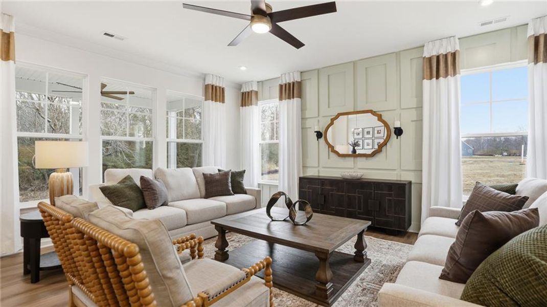 Furnished interior view inside a new home in , Dawsonville (Image 29).