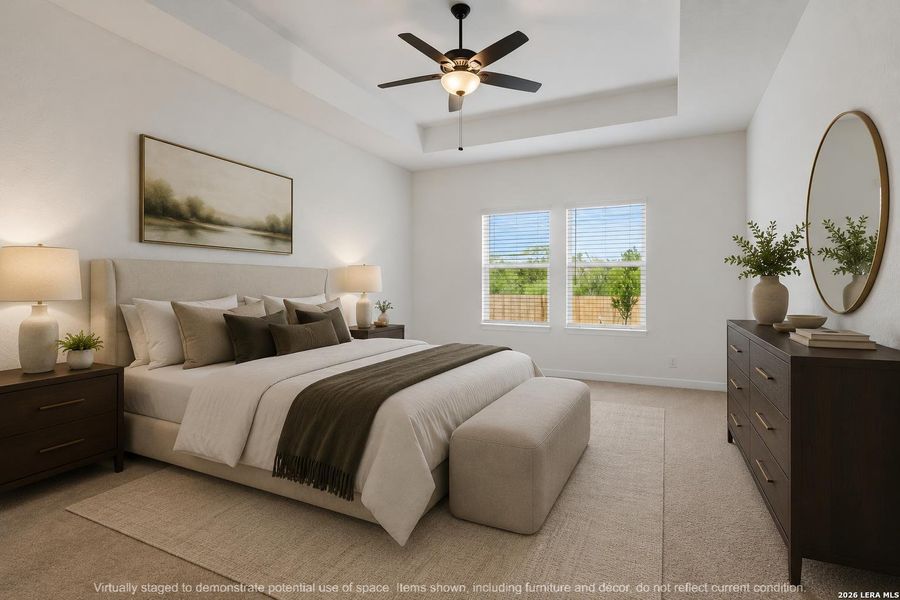 Furnished interior view inside a new home in Nopal Valley, San Antonio (Image 6).