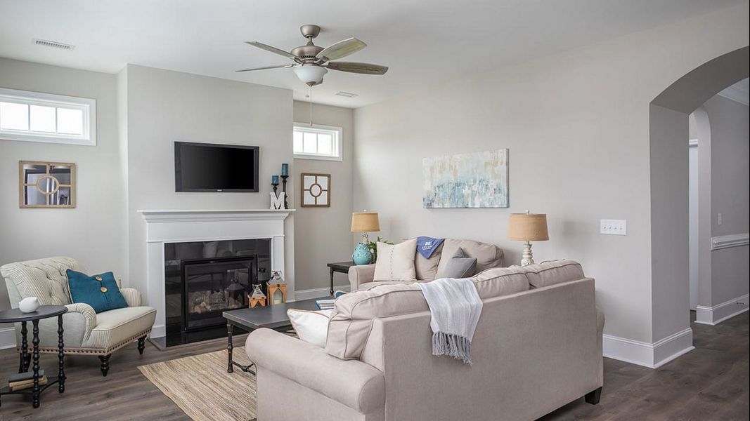 Representative furnished interior of a home built from the Portico Bungalow by Epcon Communities in The Cottages at 78 North, Sanford (Image 13). Representative furnished interior of a home built from the Portico Bungalow by Epcon Communities in The Cottages at 78 North, Sanford (Image 13).