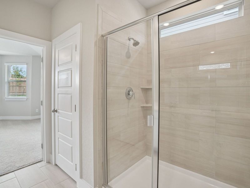 Primary Bathroom in the Medina floorplan at a Meritage Homes community. Primary Bathroom in the Medina floorplan at a Meritage Homes community.