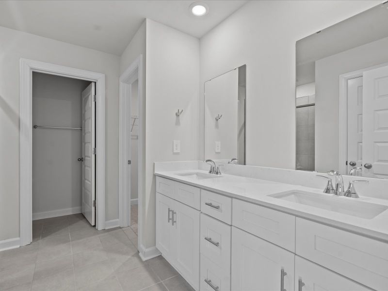 Furnished interior view inside a new home in Village at White Pine, Pendleton (Image 6).