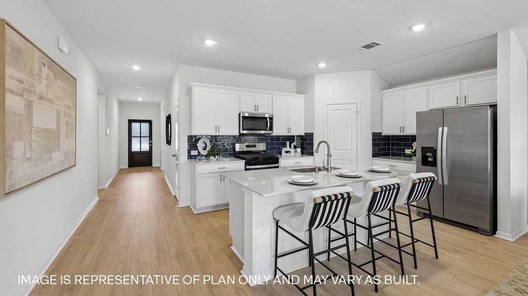 Furnished interior view inside a new home in Bar W Ranch, Leander (Image 23).