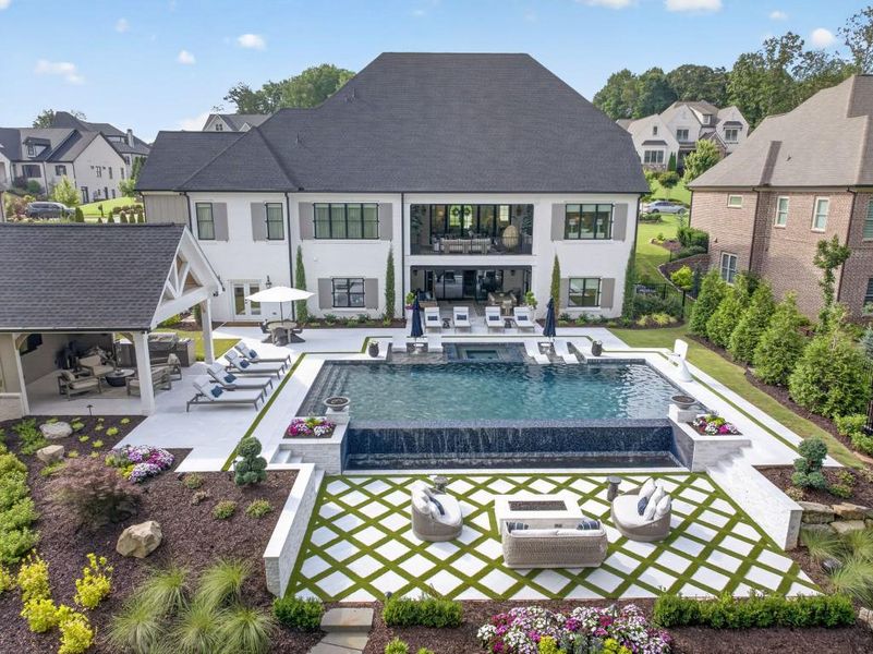 Exterior details and patio area of a home in , Braselton (Image 36).