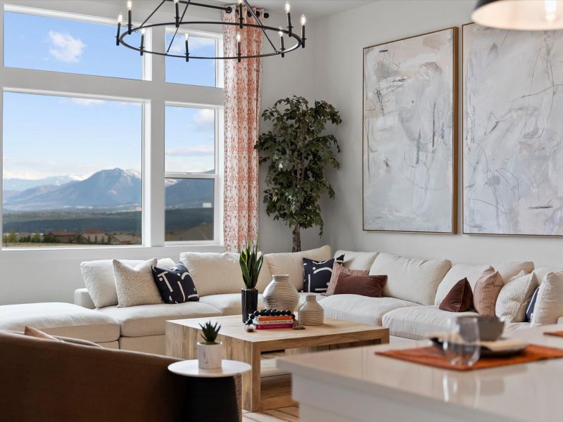 Representative furnished interior of a home built from the Walter by Lokal Homes in Jackson Creek, Monument (Image 4). Representative furnished interior of a home built from the Walter by Lokal Homes in Jackson Creek, Monument (Image 4).