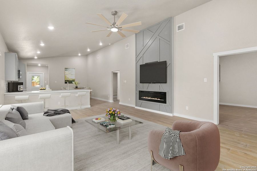 Furnished interior view inside a new home in , San Antonio (Image 12). Furnished interior view inside a new home in , San Antonio (Image 12).