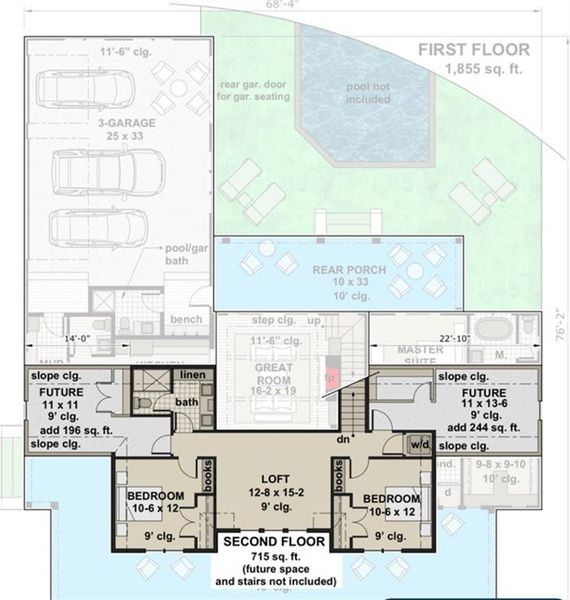 2D floor plan layout of this home in , Ball Ground, GA (Image 3).