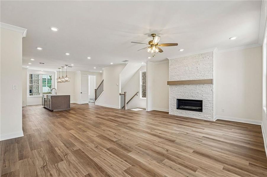 Spacious, unfurnished interior of a new home in Waterside Townhomes, Peachtree Corners (Image 24).