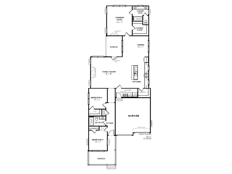 2D floor plan layout of this home in , Summerville, SC (Image 4).
