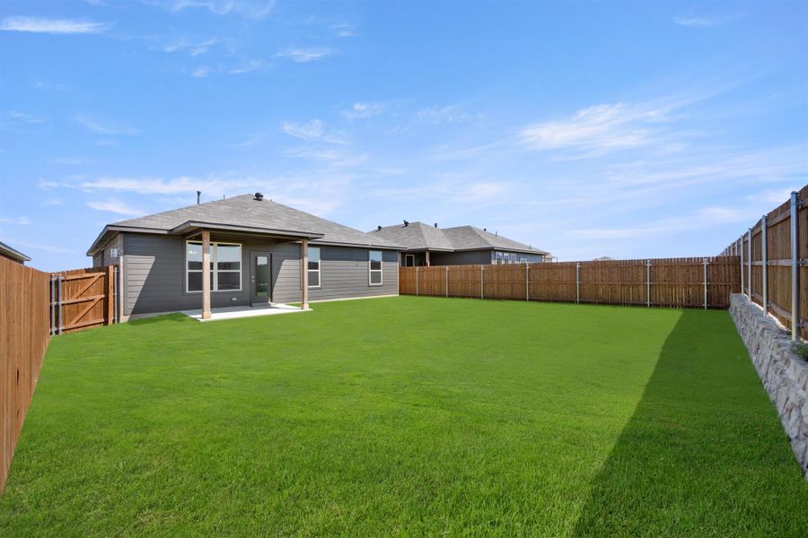 Exterior details and patio area of a home in Baker Farms, Cleburne (Image 19). Exterior details and patio area of a home in Baker Farms, Cleburne (Image 19).