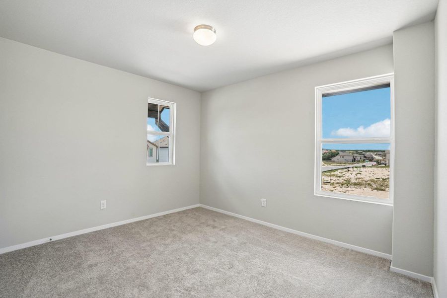 Spacious, unfurnished interior of a new home in Hunters Ranch, San Antonio (Image 23). Spacious, unfurnished interior of a new home in Hunters Ranch, San Antonio (Image 23).