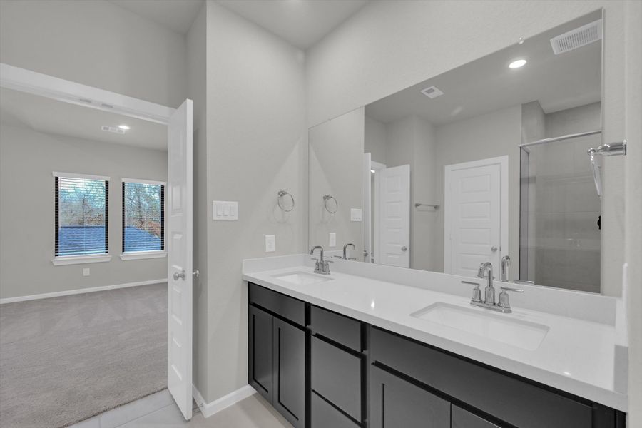 Furnished interior view inside a new home in Summer Place 35', Montgomery (Image 11). Furnished interior view inside a new home in Summer Place 35', Montgomery (Image 11).