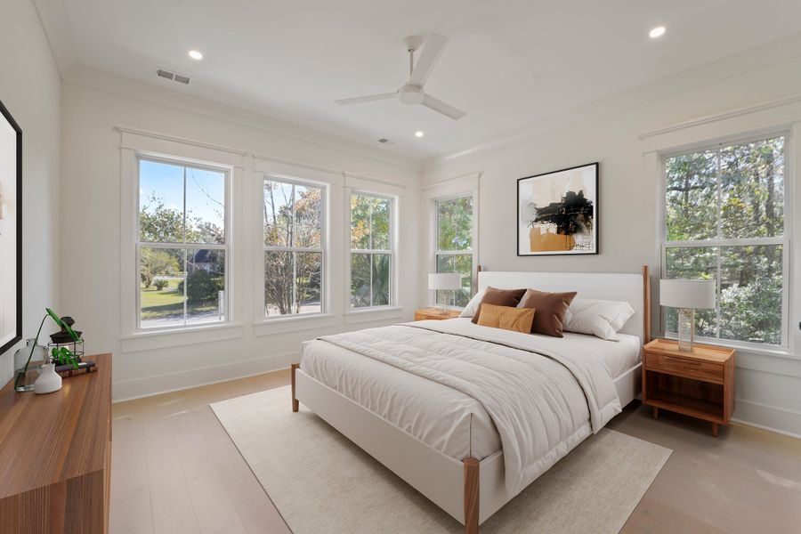 Furnished interior view inside a new home in , Charleston (Image 16).