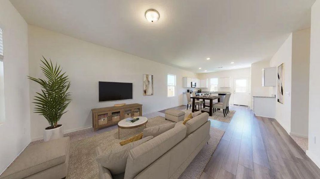 Family Room to Dining & Kitchen - Representative Photo