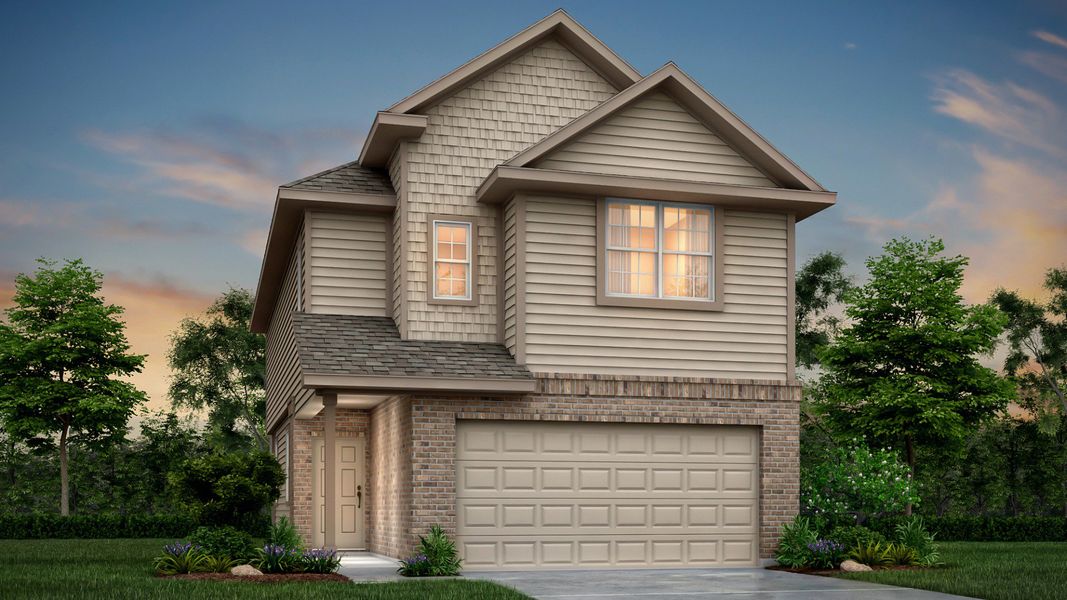 Representative exterior photo of a completed home built from the The Camden by Legend Homes in Katzer Ranch, Converse, TX (Image 1). Representative exterior photo of a completed home built from the The Camden by Legend Homes in Katzer Ranch, Converse, TX (Image 1).