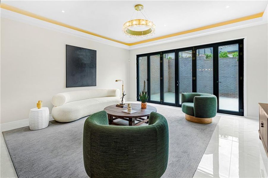 Furnished interior view inside a new home in , Marietta (Image 57).