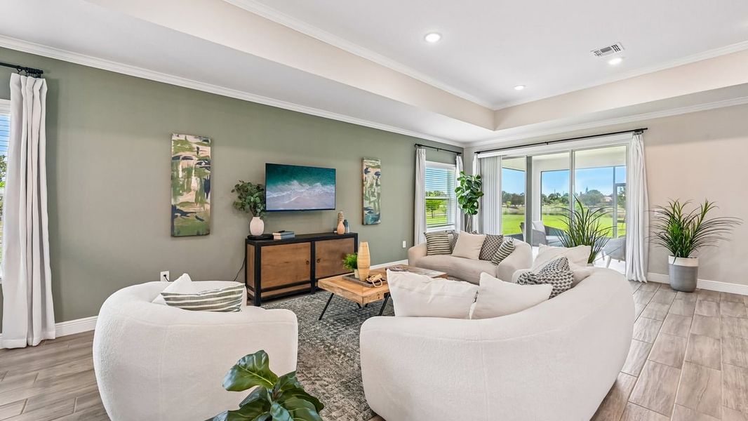 Furnished interior view inside a new home in Vero Lake Estates, Vero Beach (Image 31).