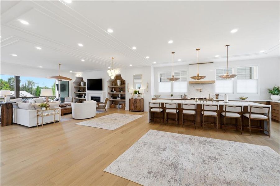 Furnished interior view inside a new home in Echo at Crabapple, Milton (Image 45).