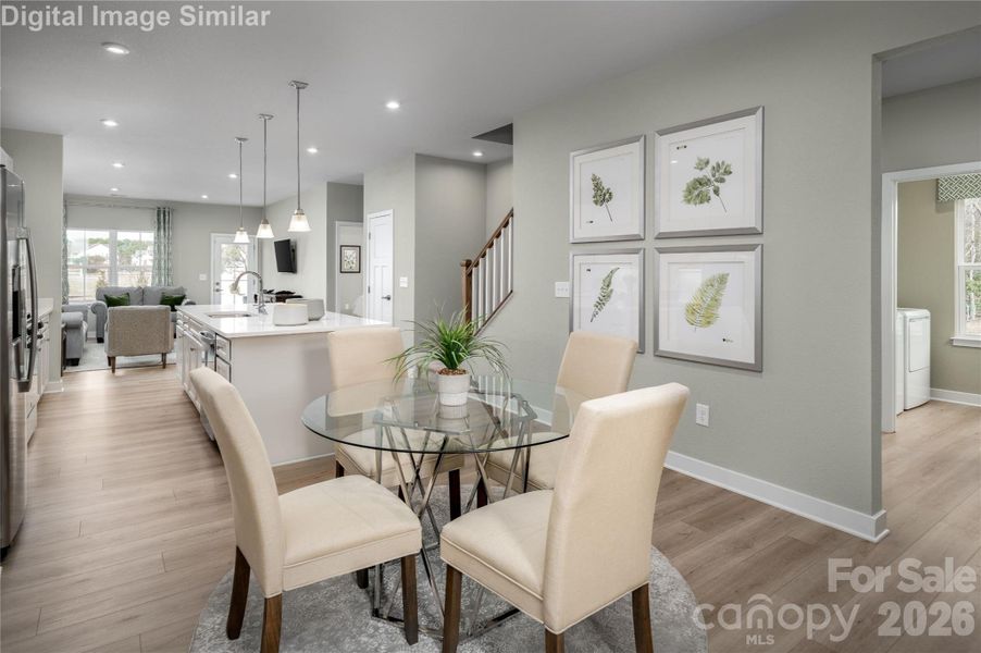 Why climb stairs when convenience lives right here? With easy-access laundry on the main level, you can savor dinner while your washer and dryer quietly tackle the mess. It’s seamless, stress-free living—where chores fade into the background and comfort takes center stage. Welcome to effortless home life.