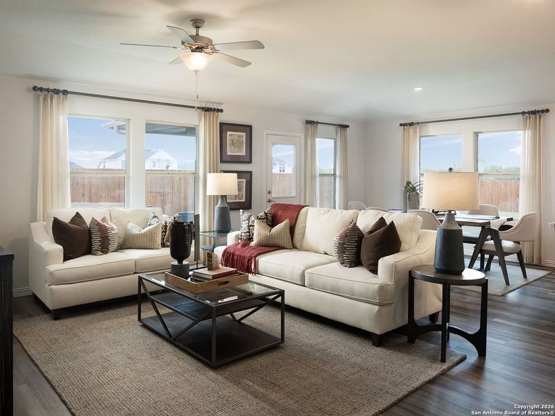 Furnished interior view inside a new home in Fox Falls, Boerne (Image 5).