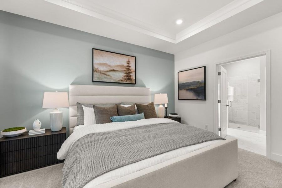 Furnished interior view inside a new home in Twelve Parks 55+, Sharpsburg (Image 25).