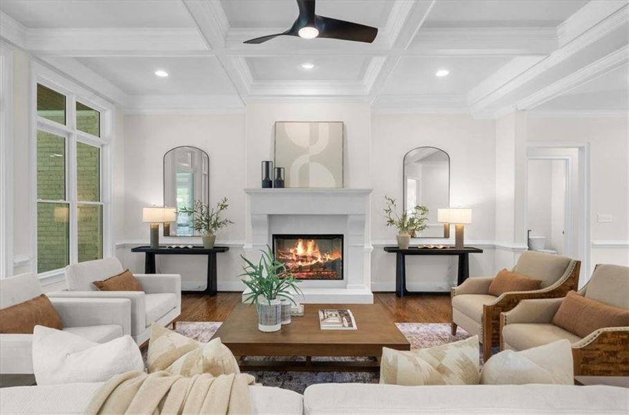 Furnished interior view inside a new home in , Canton (Image 11).
