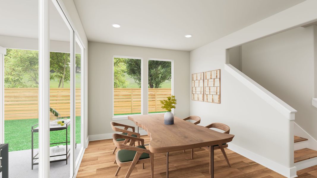Representative furnished interior of a home built from the Laurel by Tri Pointe Homes in Landmark, Denton (Image 8). Representative furnished interior of a home built from the Laurel by Tri Pointe Homes in Landmark, Denton (Image 8).