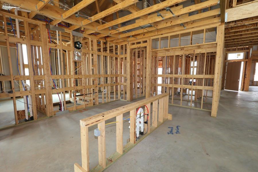 In-progress construction of a new home in Dunham Pointe, Cypress, TX (Image 15).