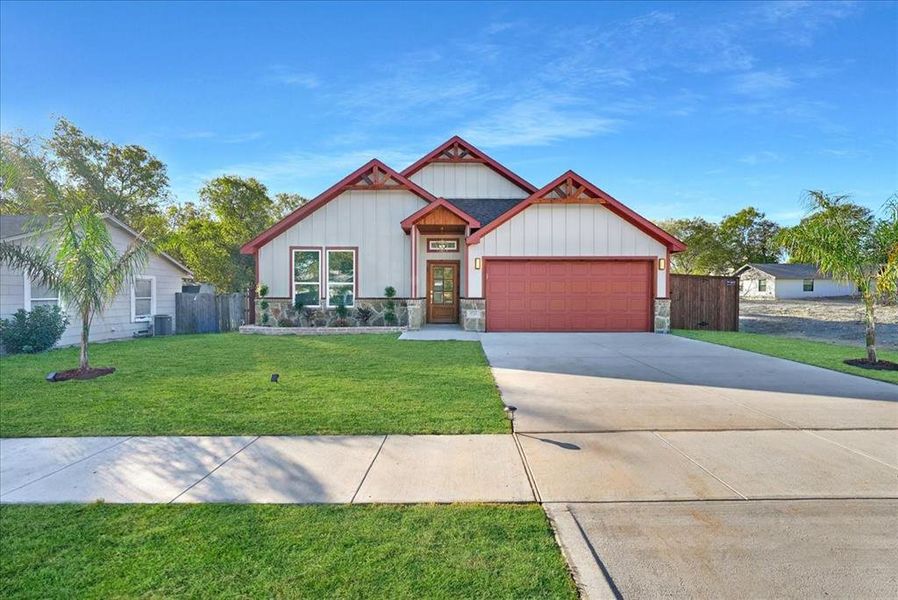 Front exterior of a new home in , White Settlement, TX, highlighting curb appeal (Image 22).