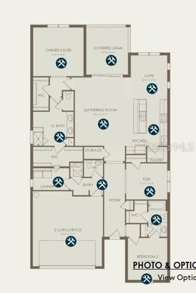 2D floor plan layout of this home in Arbor Oaks, North Port, FL (Image 4). 2D floor plan layout of this home in Arbor Oaks, North Port, FL (Image 4).
