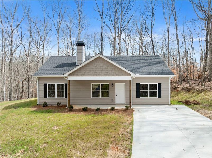 Front exterior of a new home in , Cleveland, GA, highlighting curb appeal (Image 26).