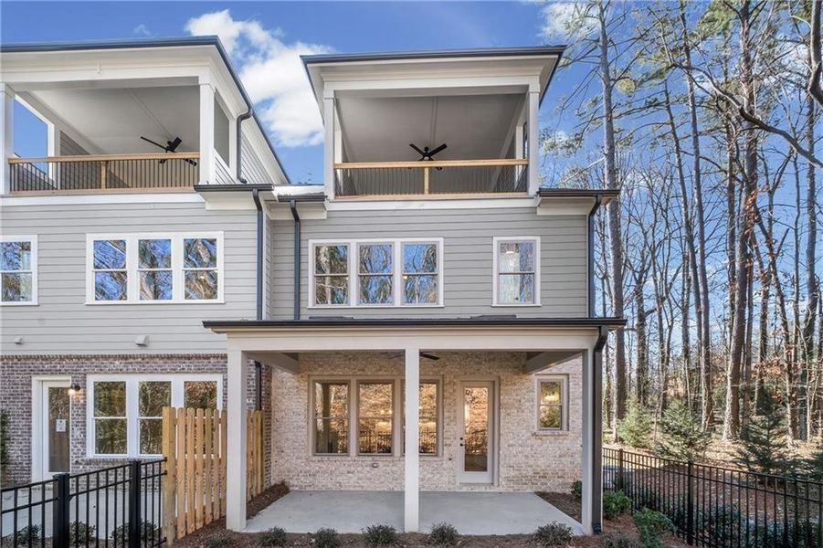 Exterior details and patio area of a home in Devin's Shire - A Kennesaw Tradition, Kennesaw (Image 4). Exterior details and patio area of a home in Devin's Shire - A Kennesaw Tradition, Kennesaw (Image 4).