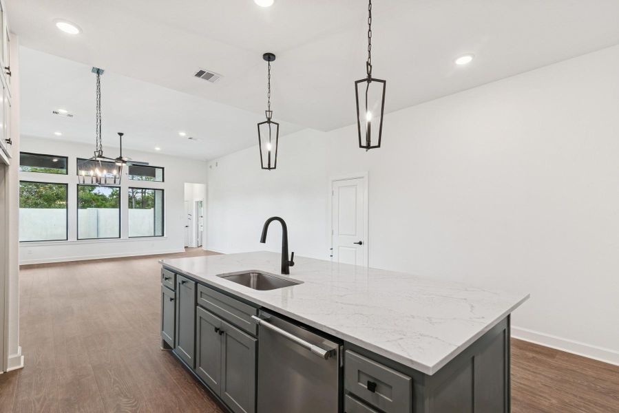 Furnished interior view inside a new home in Colton 45' Homesites, Todd Mission (Image 8).