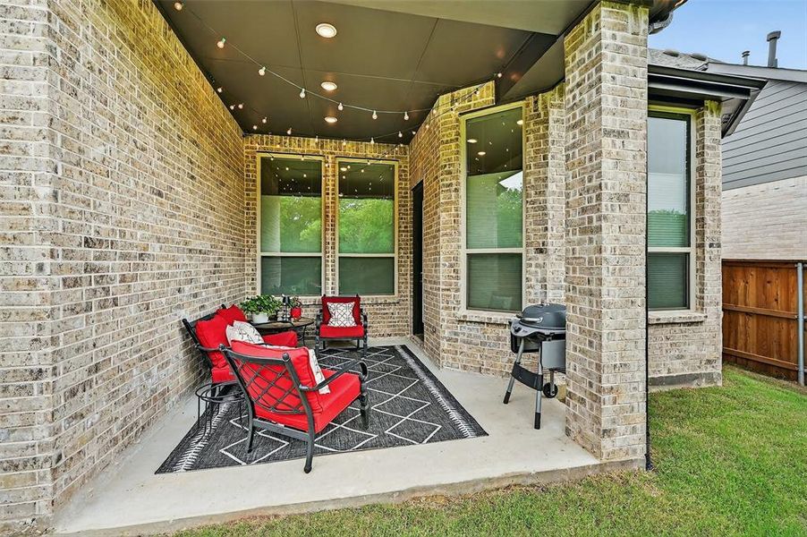 View of patio with area for grilling View of patio with area for grilling