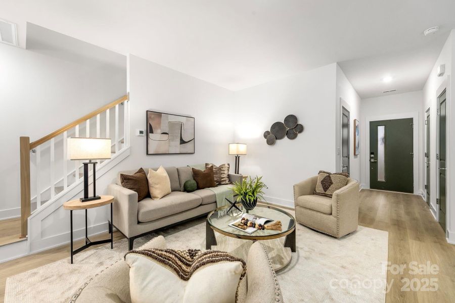 Furnished interior view inside a new home in , Charlotte (Image 13). Furnished interior view inside a new home in , Charlotte (Image 13).