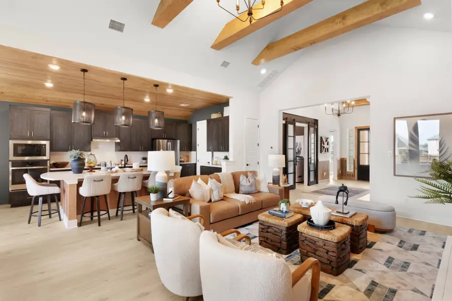 Representative furnished interior of a home built from the Branford by Chesmar Homes in Highland Village, Georgetown (Image 11).