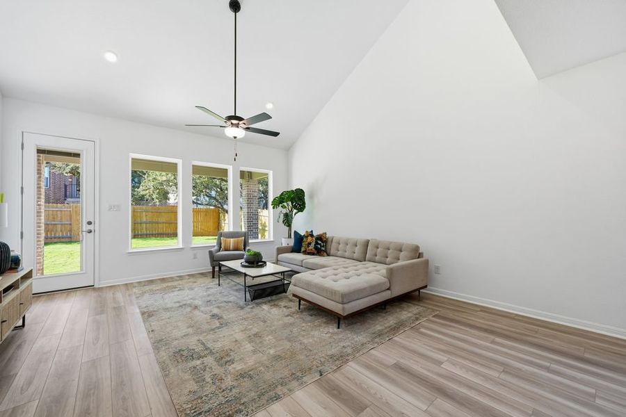Furnished interior view inside a new home in Parkside on the River, Georgetown (Image 6). Furnished interior view inside a new home in Parkside on the River, Georgetown (Image 6).