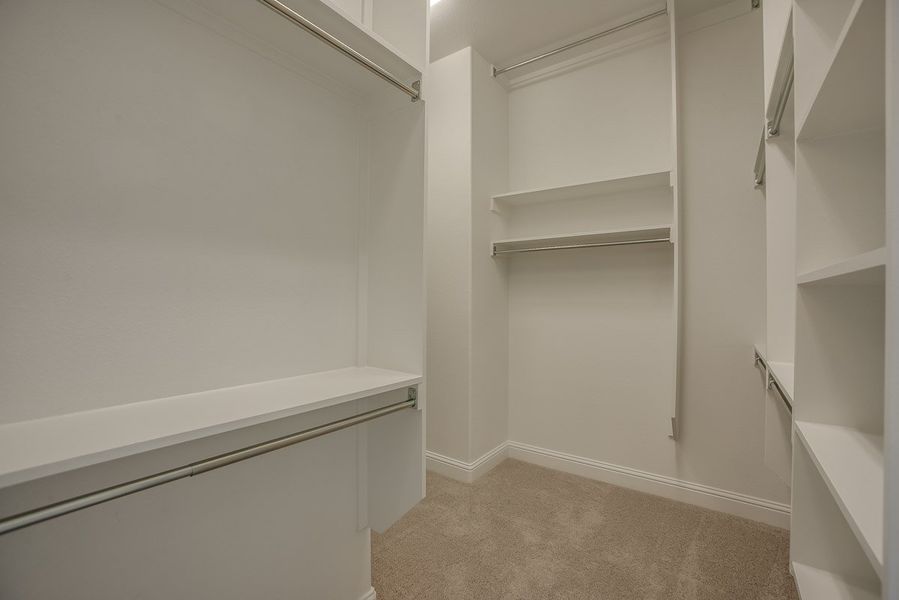 Plan 1630 Primary Closet Representative Image