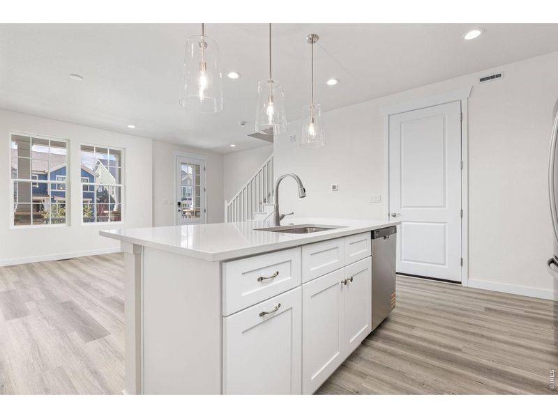 Furnished interior view inside a new home in Westerly, Erie (Image 4).