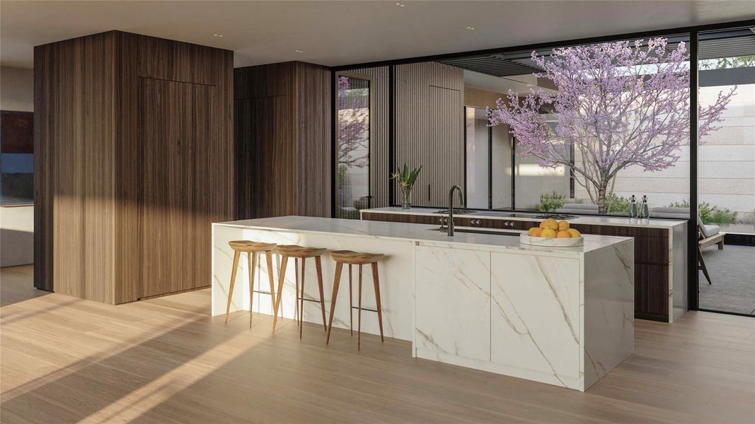 Furnished interior view inside a new home in Four Seasons Private Residences Lake Austin, Austin (Image 7).