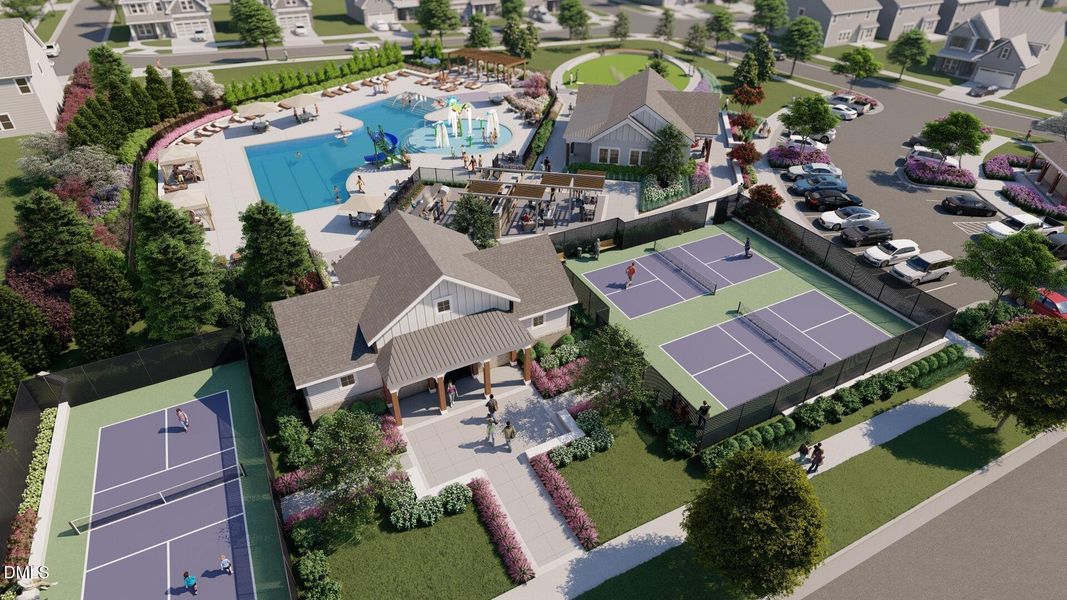 ClubHouse and PickleBall Court ClubHouse and PickleBall Court