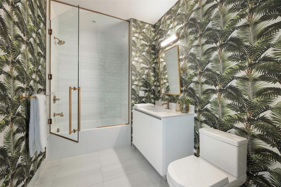 Furnished interior view inside a new home in , Miami (Image 13). Furnished interior view inside a new home in , Miami (Image 13).