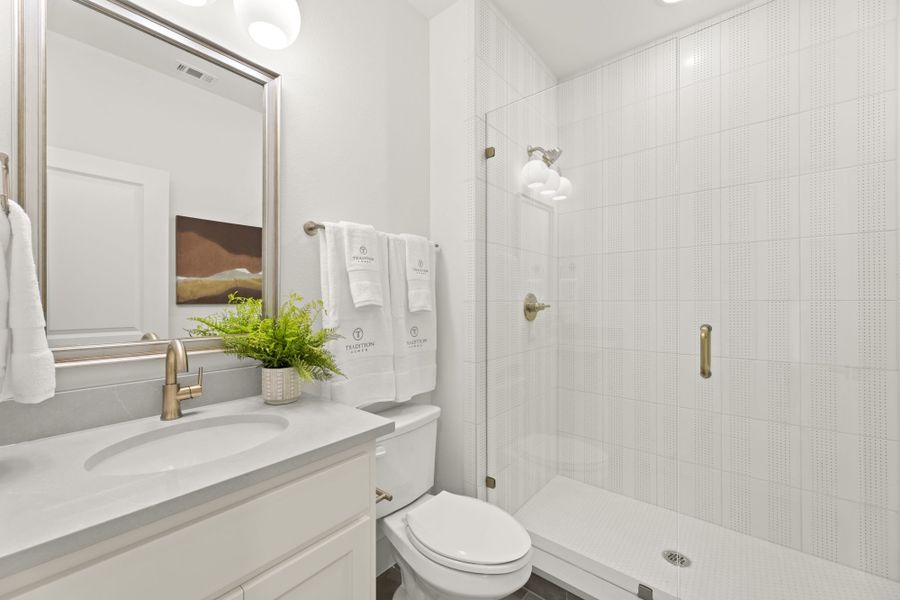 Representative furnished interior of a home built from the 6051 by Tradition Homes in StarView, Prosper (Image 51).