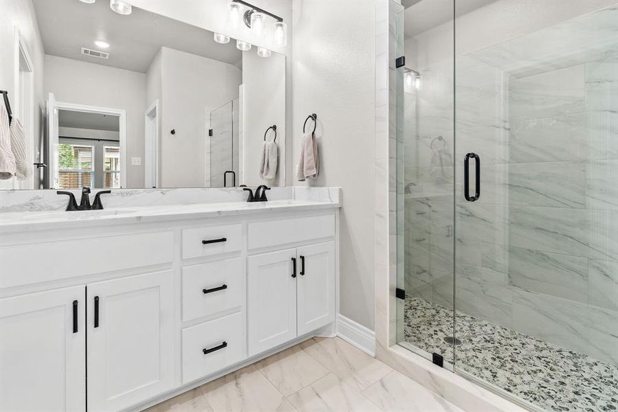 Furnished interior view inside a new home in , Greenville (Image 16).
