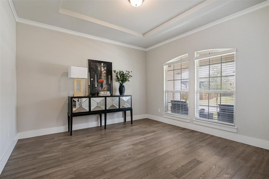 Furnished interior view inside a new home in Woodcreek, Fate (Image 15).