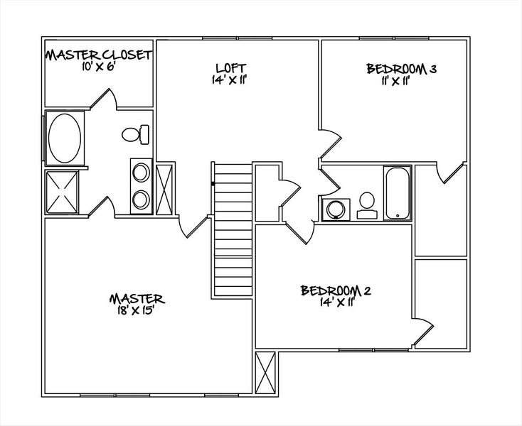2D floor plan layout of this home in , Edgefield, SC (Image 3).