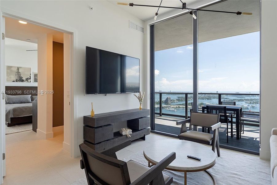 Furnished interior view inside a new home in , Miami (Image 6).
