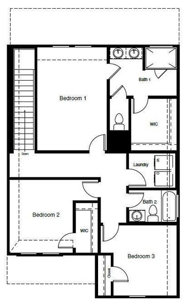 2D floor plan layout of this home in Heritage Village, Haltom City, TX (Image 6). 2D floor plan layout of this home in Heritage Village, Haltom City, TX (Image 6).