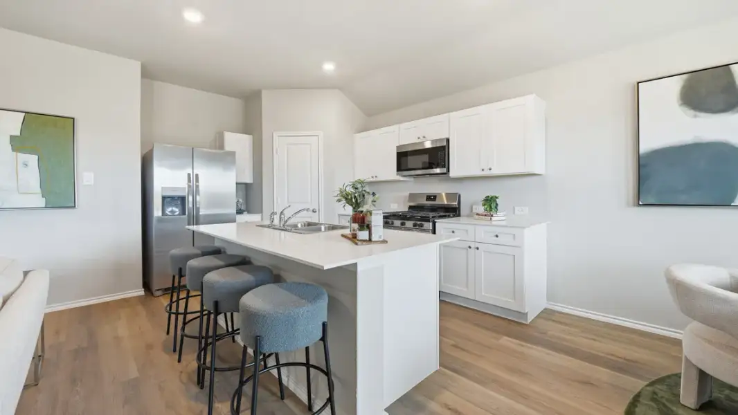 Furnished interior view inside a new home in Hadley Farms, Godley (Image 6).