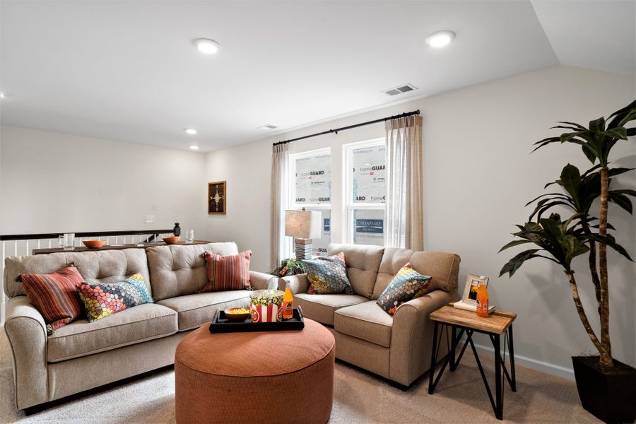 Representative furnished interior of a home built from the The Cherry Grove by Chesapeake Homes in Coastal Club of the Carolinas, Calabash (Image 6).