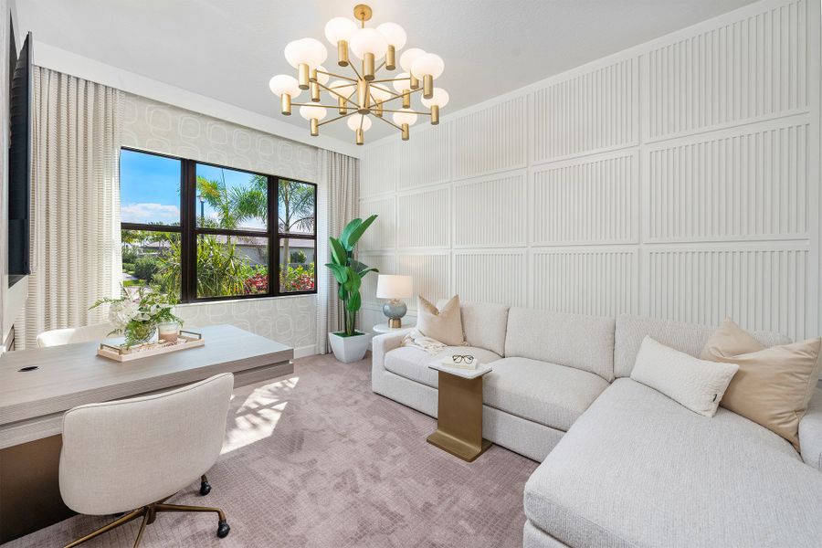 Representative furnished interior of a home built from the Vienna Grande by GL Homes in Valencia Del Mar (55+), Boynton Beach (Image 10).